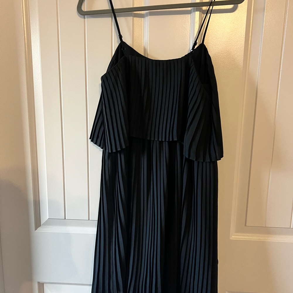 Merona Black Pleated Dress